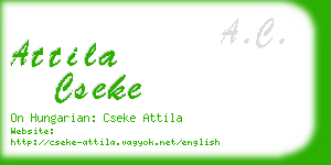 attila cseke business card